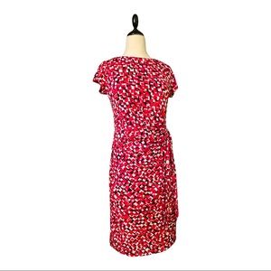 Faux wrap sheath dress